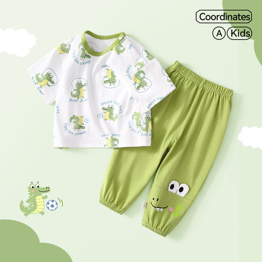 Children's Trousers Summer Thin Clothes Half Clothing Children's Suit