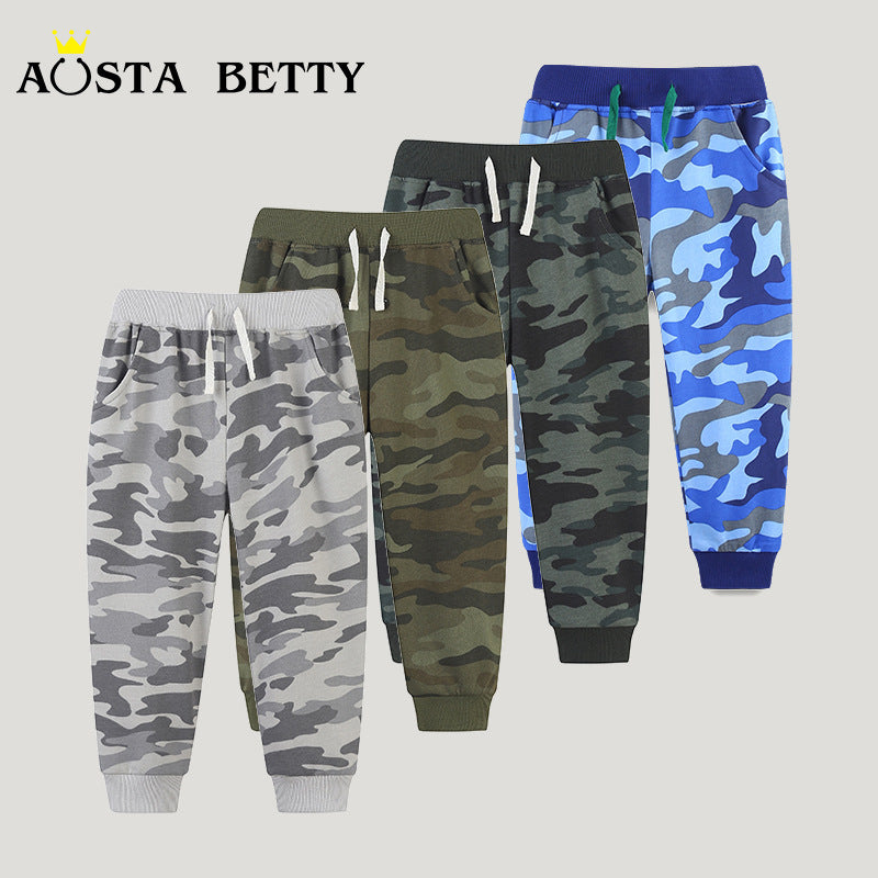 Children's Autumn Trousers Camouflage Sports Fashion With Children's Pants