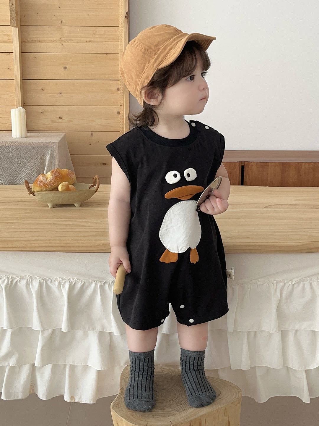 Infant Toddler Jumpsuit Boy's Romper Thin Jumpsuit, Climbing Suit