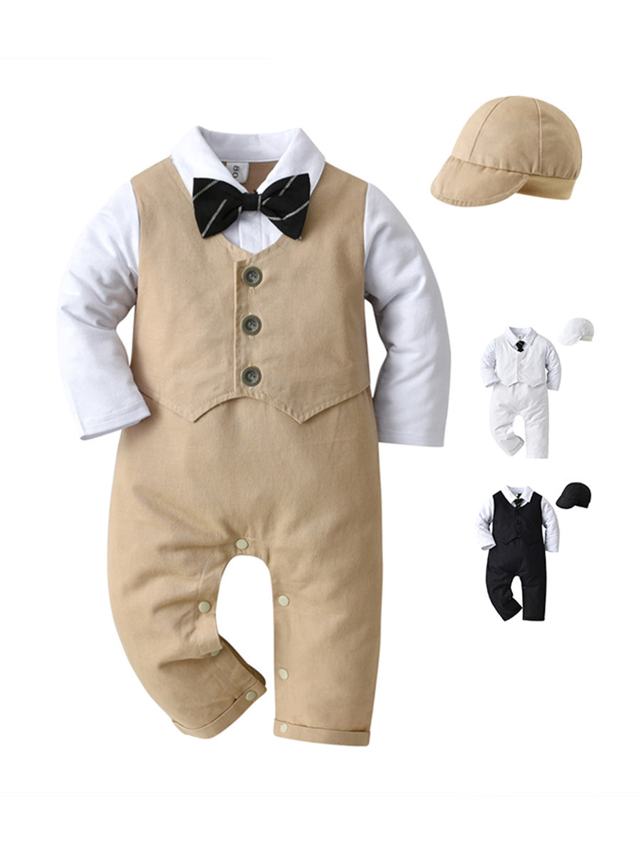 Children's British Bodysuit Rompers Jumpsuit One-piece Clothes Jumpsuit, Climbing Suit