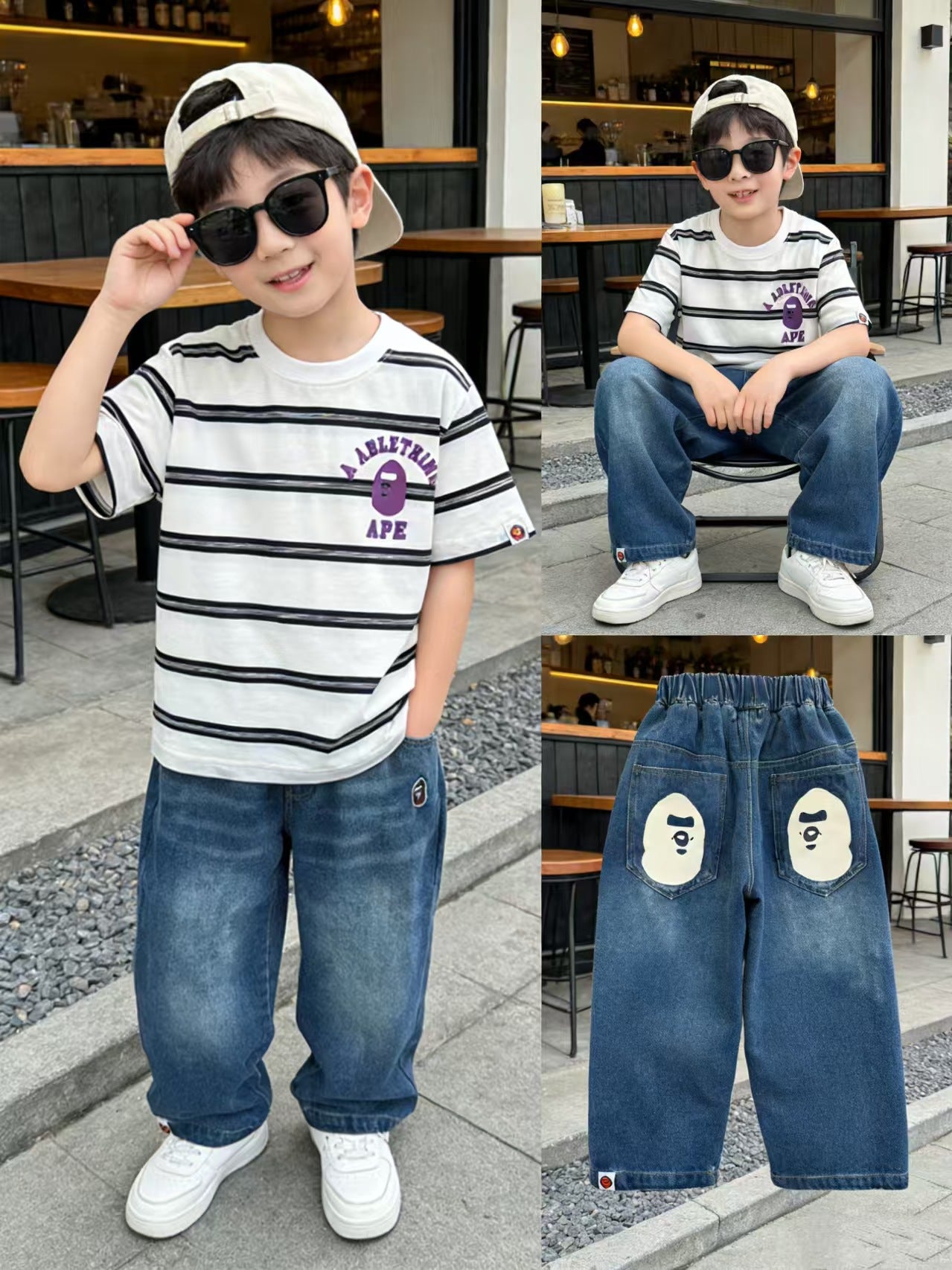 Children's Classic Short-sleeved Summer Korean Style Cotton Fashion Children's T-shirt