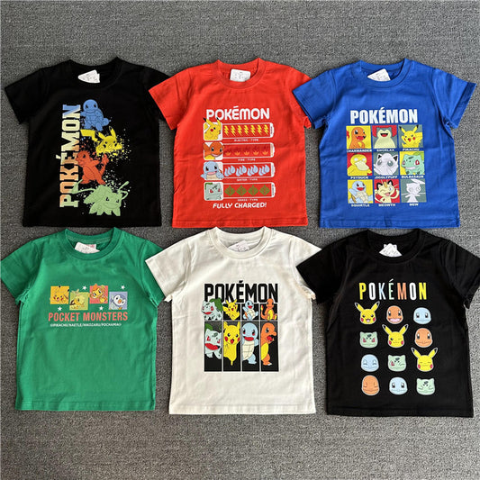 Versatile Children's Summer Cartoon Anime Short-sleeved Children's T-shirt