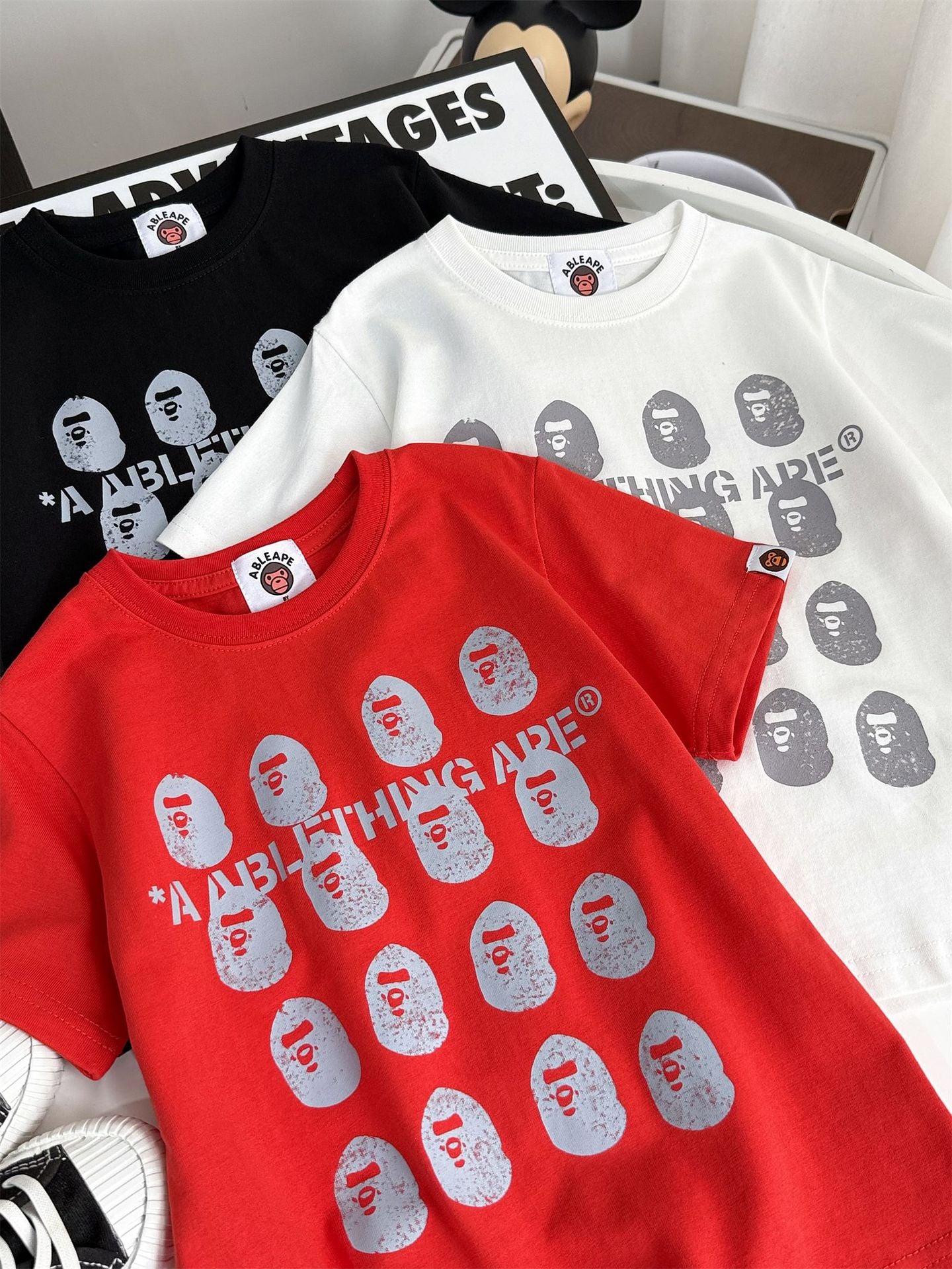 Sleeve Korean Style Fashion Loose Casual Children's T-shirt