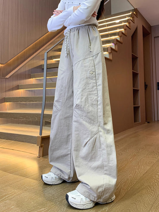 Children's Casual Trousers Summer Older Junior High School Straight Wide Leg Children's Pants