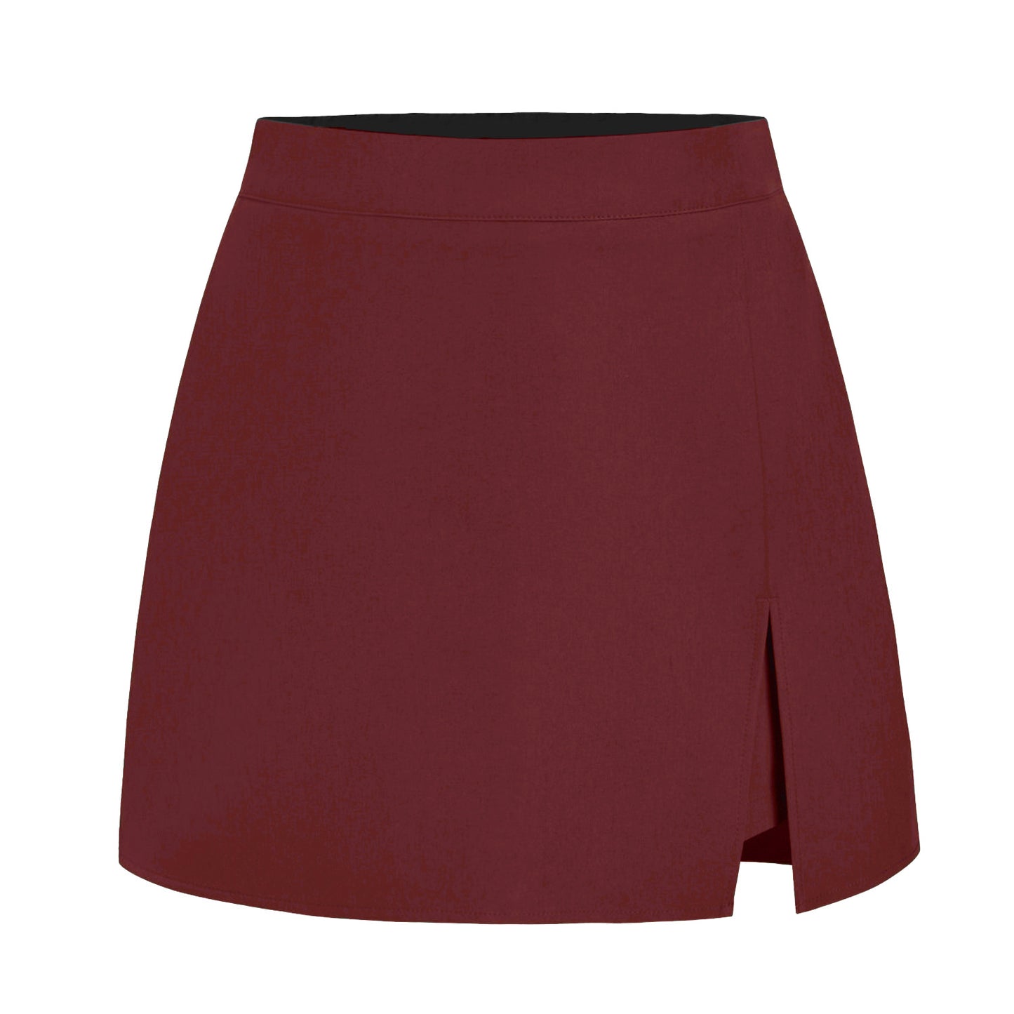 Women's High Waist Slit Quality Stretch Zipper Skirt