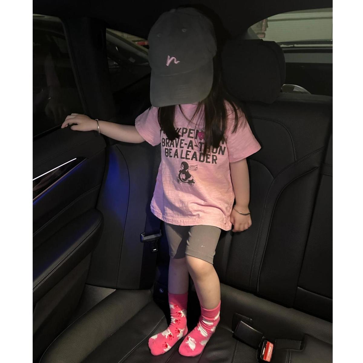 Cartoon Printed Short-sleeved T-shirt Gray Cycling Children's Suit