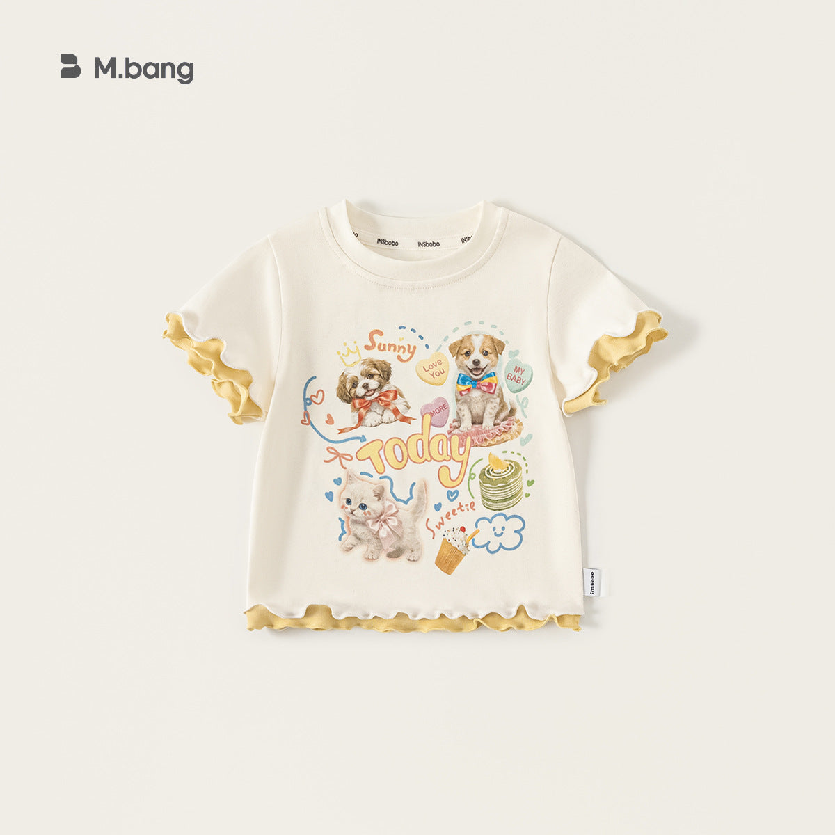 Children's Shirt Trendy Fake Two Pieces Summer Short Sleeve Children's T-shirt