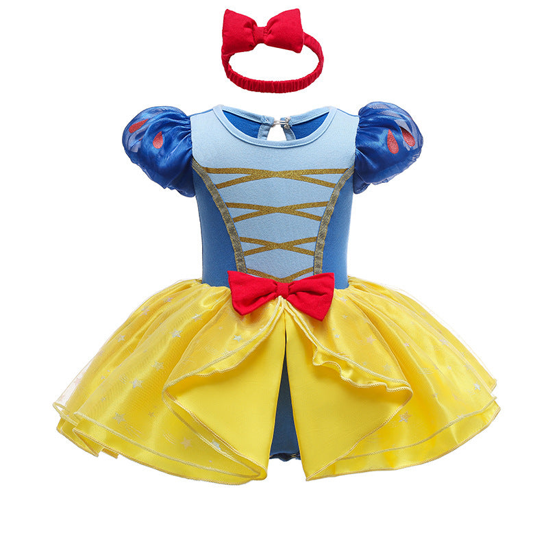 Children's Halloween Clothing Short Sleeve Pullover Infant Princess Jumpsuit Romper Jumpsuit, Climbing Suit