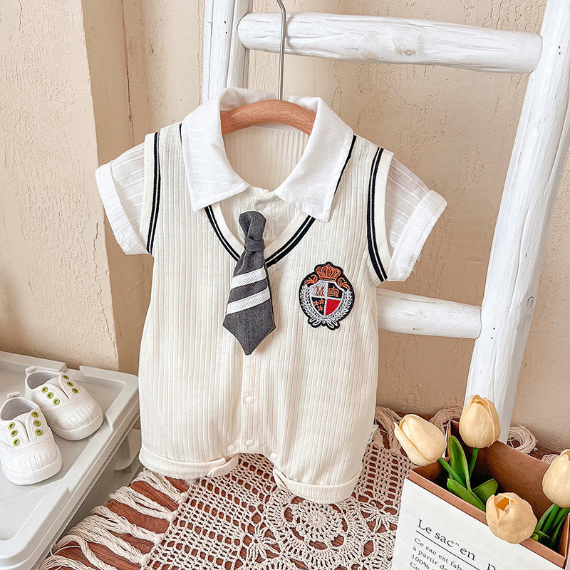 Style Jumpsuit Born Boy Romper Fake Two Jumpsuit, Climbing Suit