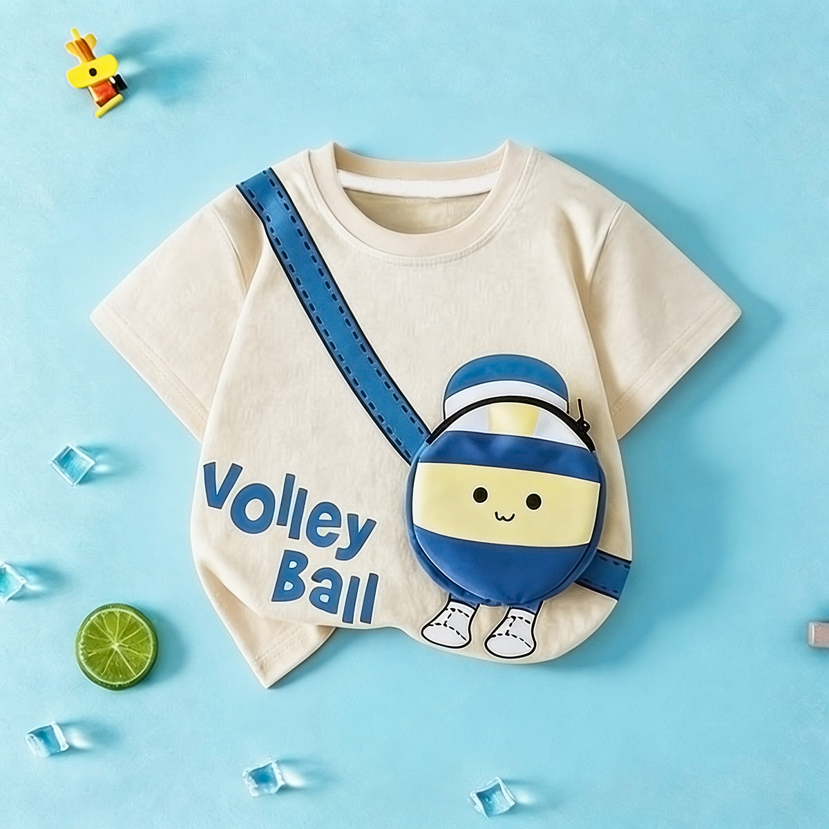 Children's Bag Pure Cotton Fashion Zipper Handsome Boys Children's T-shirt