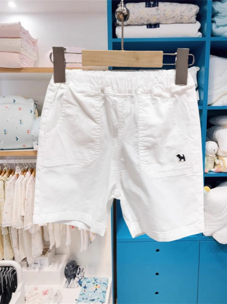 Children's Korean Style Clothing Summer Two-color Plaid Shorts Adjustable Children's Pants