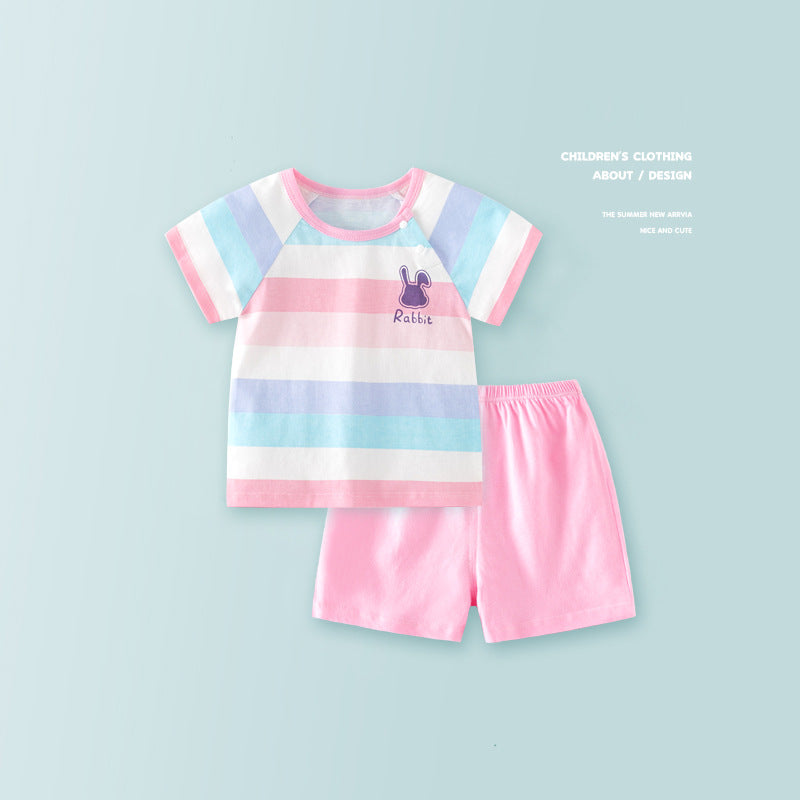 Children's Sleeve Boys Summer Wear Princess Clothes Pajamas Children's Suit