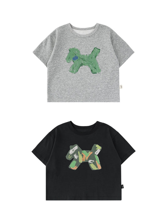 Cartoon Short Sleeve Summer Childlike Cute Pony Iti Printed Loose Children's T-shirt