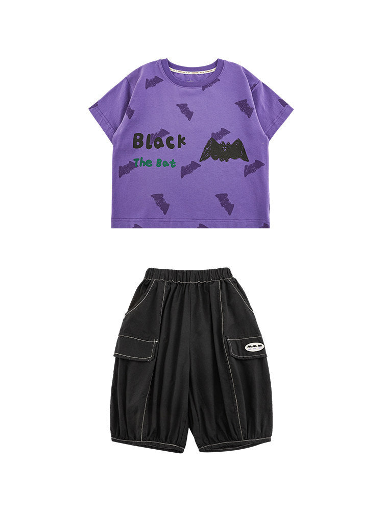 Children's Boy's Summer Iti Fruit Short-sleeved T-shirt Loose Cool Children's Suit