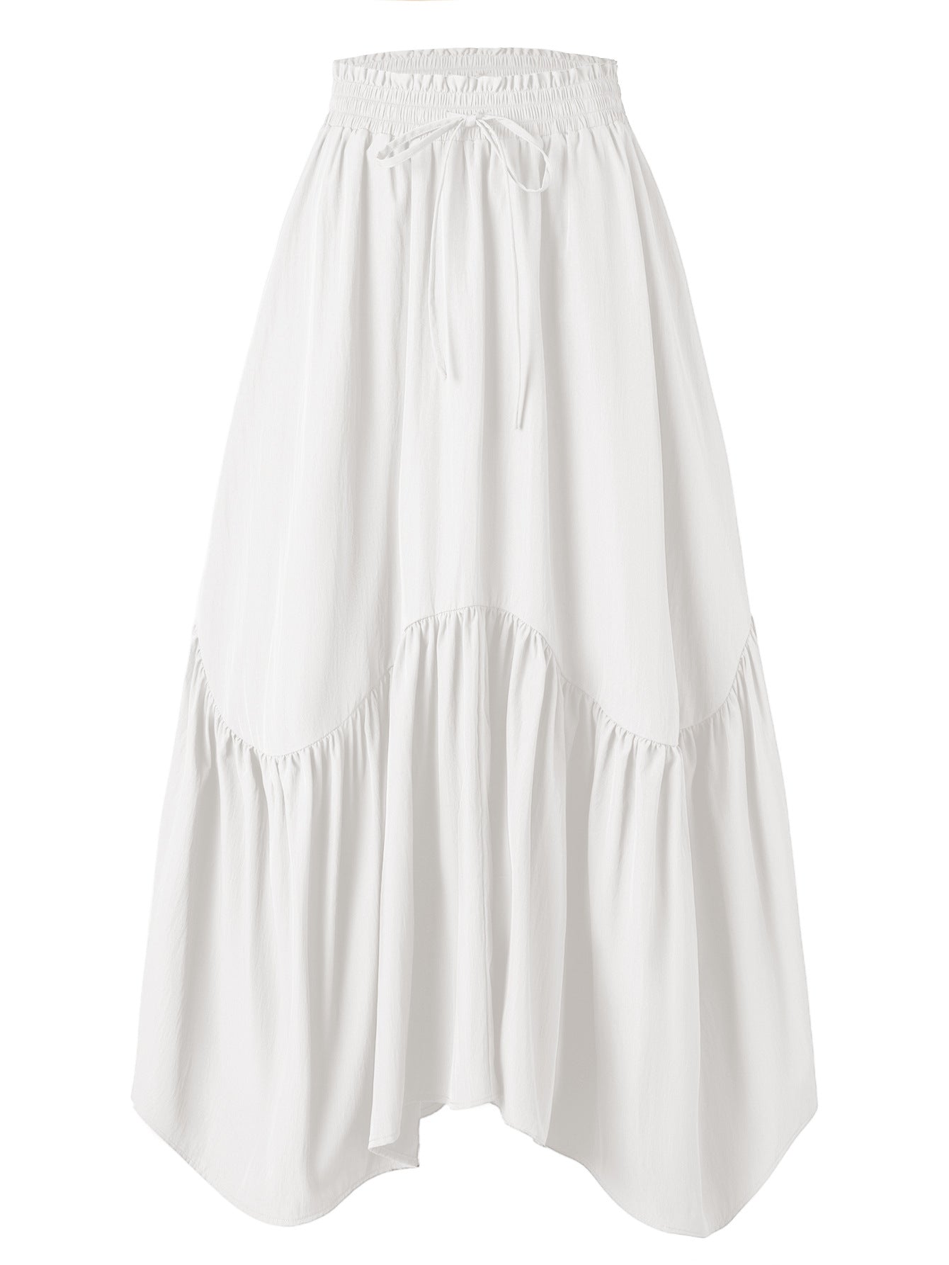 Women's Wave Adjustable High Waist Elastic Large Swing Retro Skirts