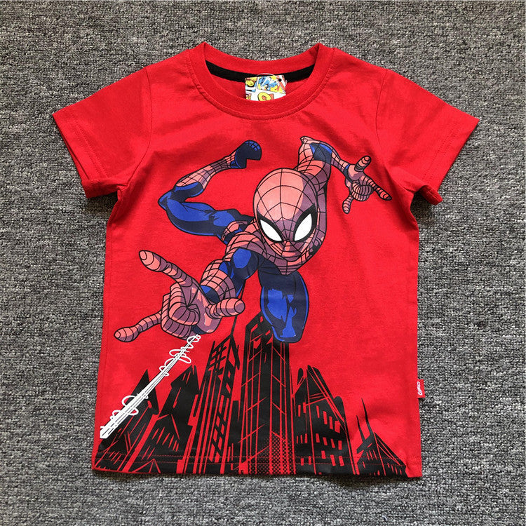 Children's Summer Cartoon Anime Hero Series Short-sleeved Children's T-shirt