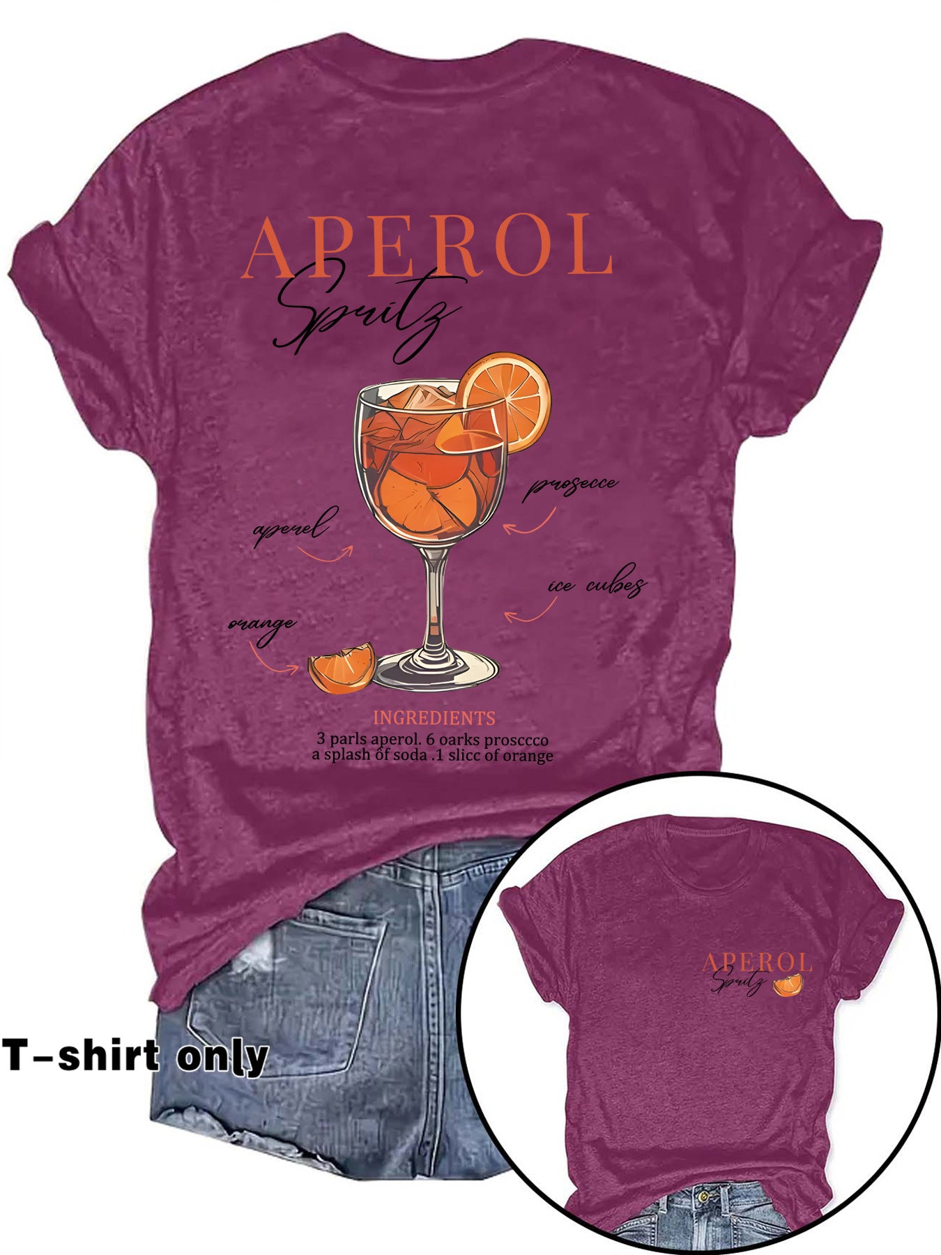 Glamorous Women's Fashion Printed Summer Short-sleeved Women's T-shirt