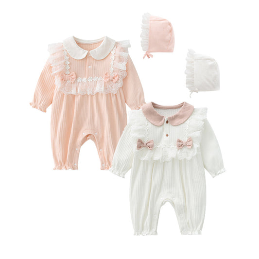Lace Long Leg Jumpsuit Bow Princess Jumpsuit, Climbing Suit