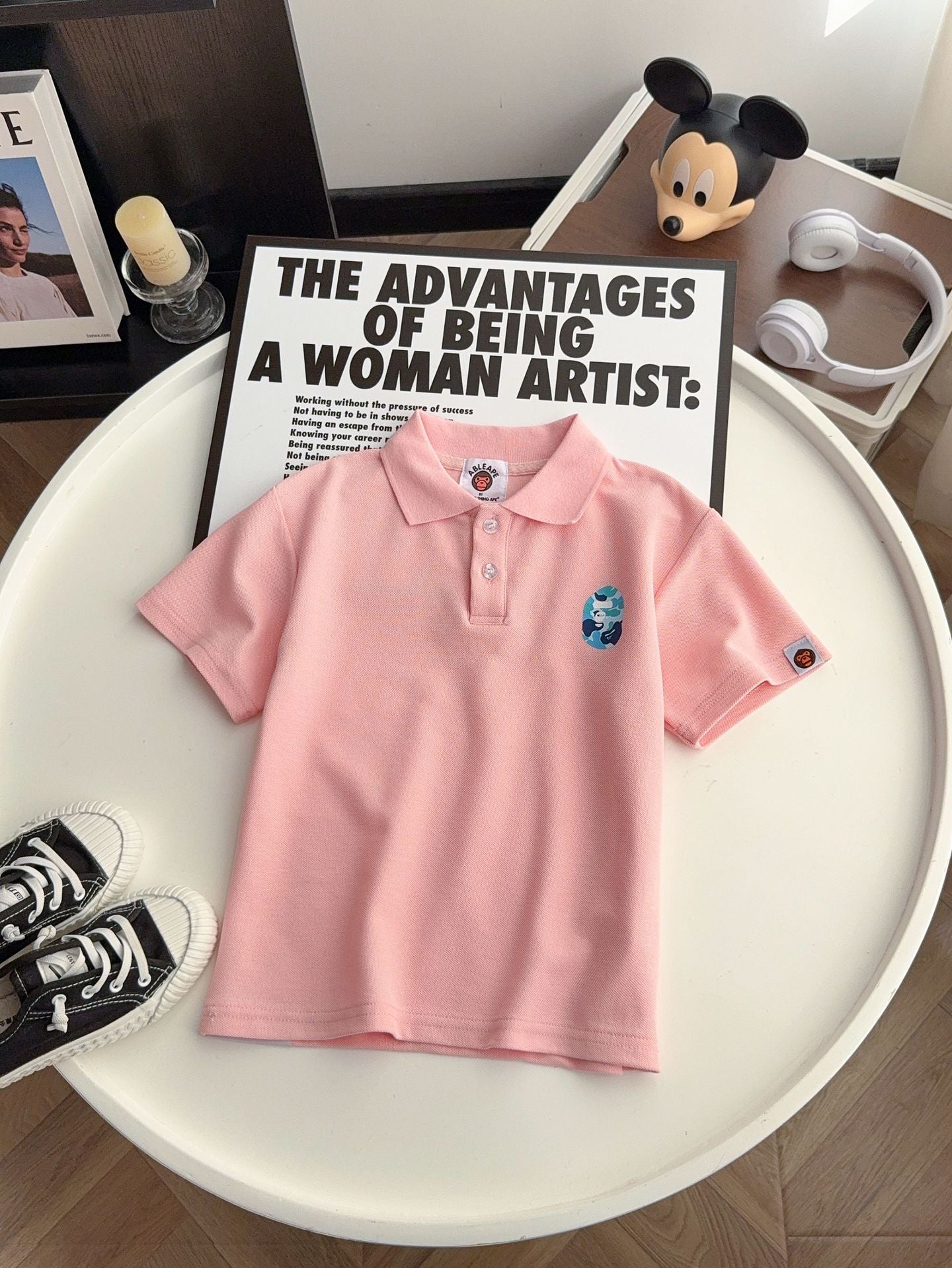 Children's Summer Casual Sports Short-sleeved Shirt Korean Style Fashion Fashionable Stylish Children's T-shirt