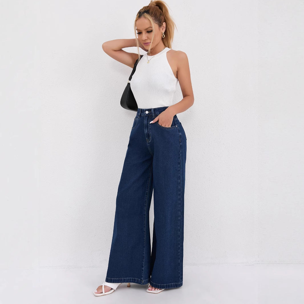 Women's Autumn Loose Casual High Waist Women's Jeans