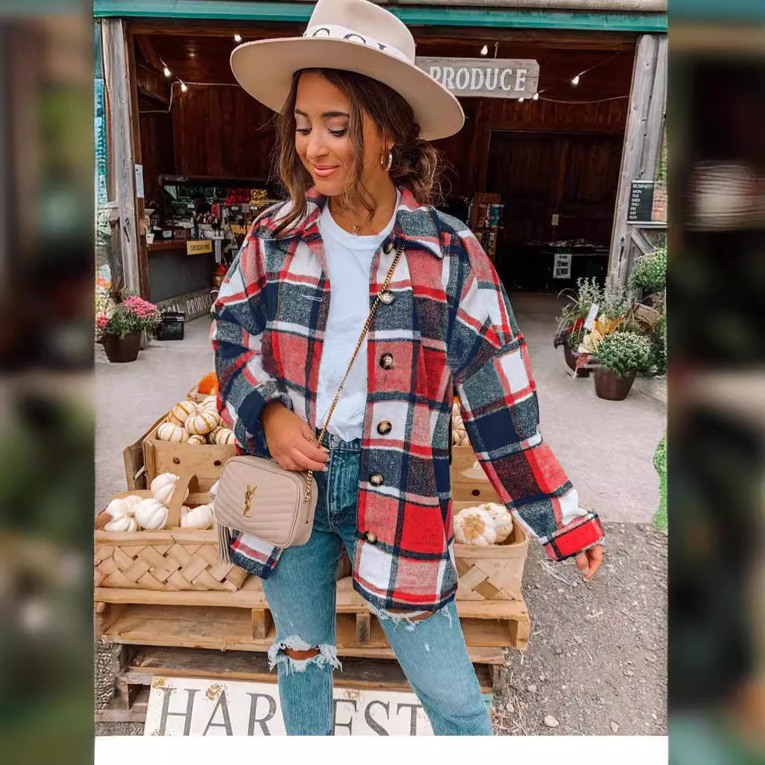 Women's Street Temperament Long Sleeve Lapel Loose Coats