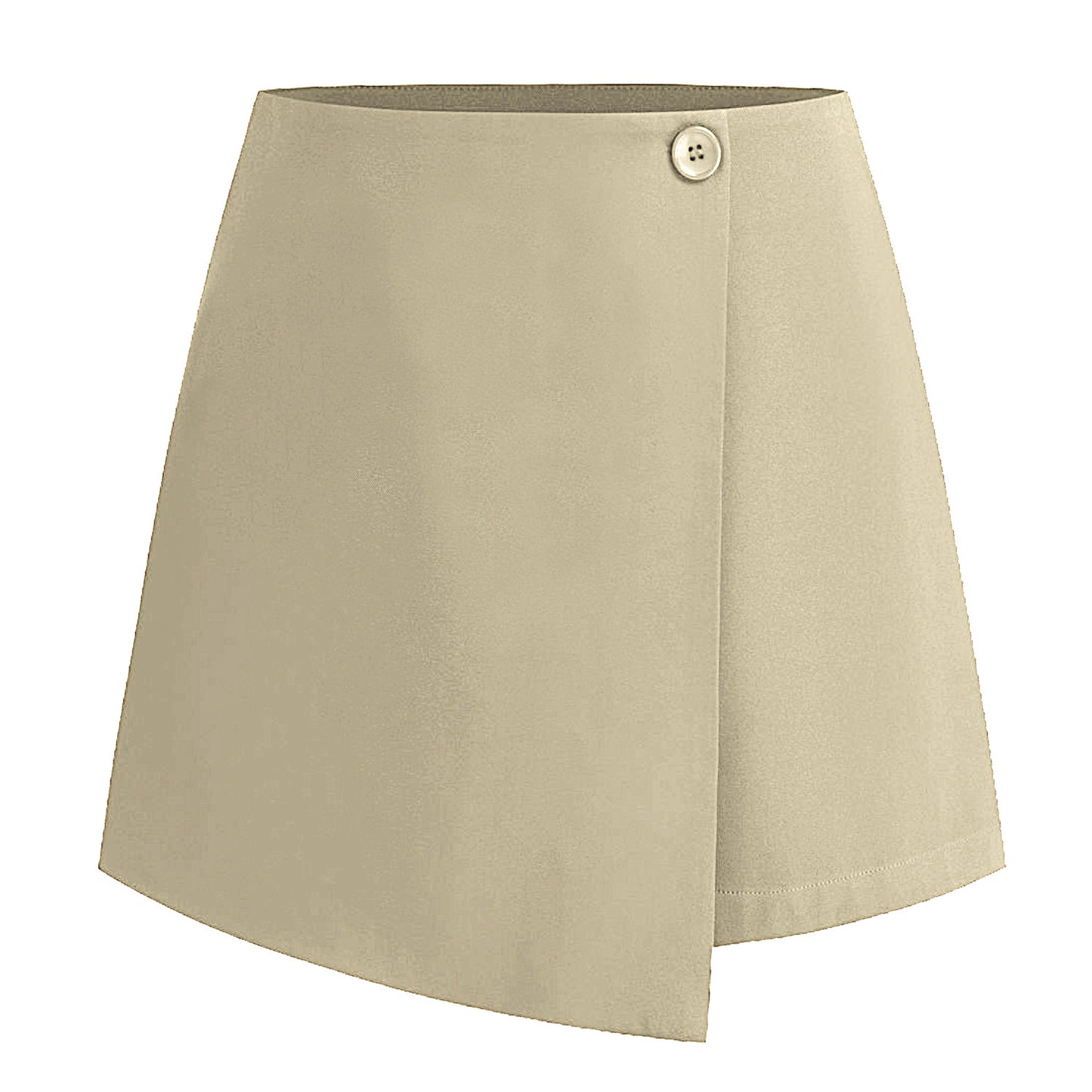 Women's Irregular Stretch Summer High Waist Zipper Button Skirt