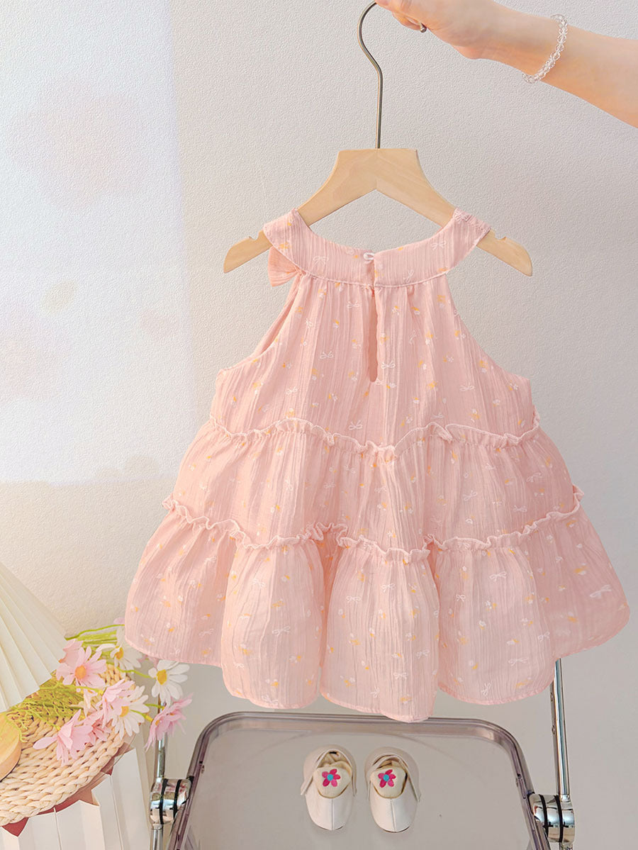 Children's Clothing Summer Shirt Cotton Silk Princess Children's Dress