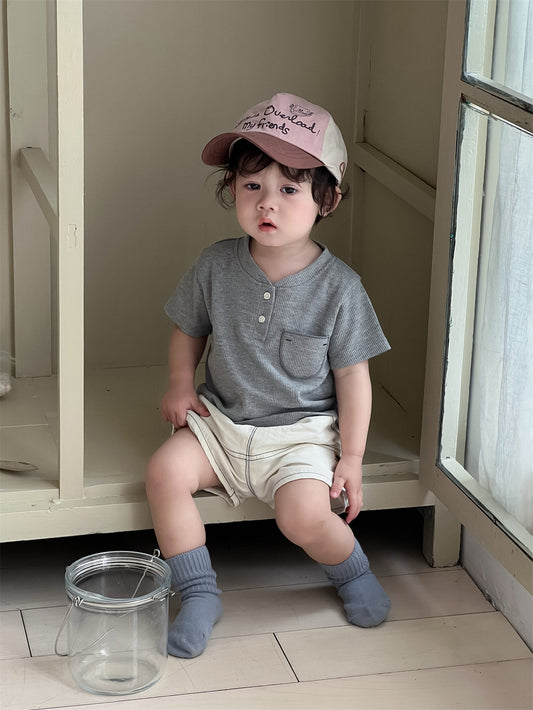 Children's Thin Clothes Clothing Korean Style Short-sleeved Children's Suit