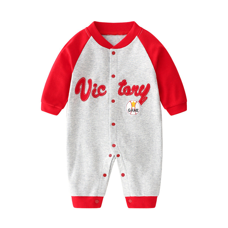 Autumn Pure Cotton Boy Jumpsuit Born Clothes Jumpsuit, Climbing Suit