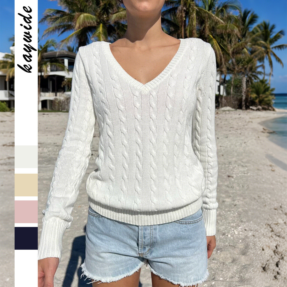 Women's Casual Minimalist Long Sleeve Lining Woolen Small Vest/suspenders/tube Top