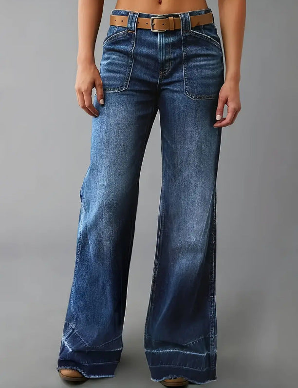 Women's Retro High Waist Straight Loose Slimming Women's Jeans