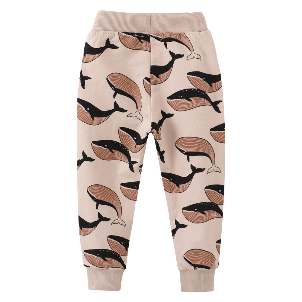 Charming Children's Crawler Cotton Terry Trousers Children's Pants