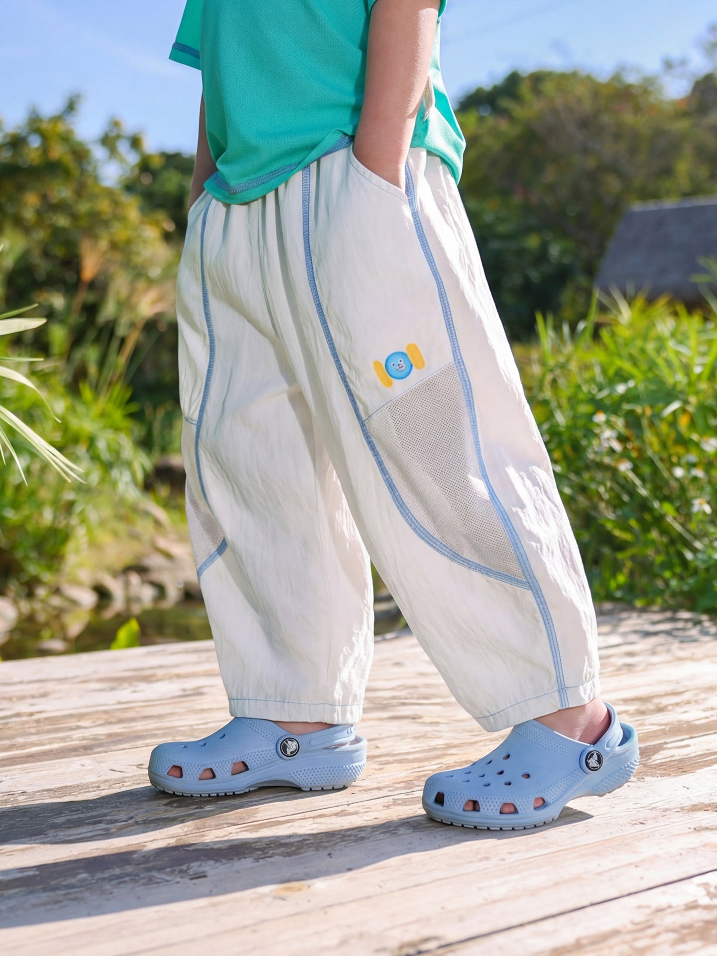 Children's Summer Thin Boy Trousers Ice Silk Children's Pants