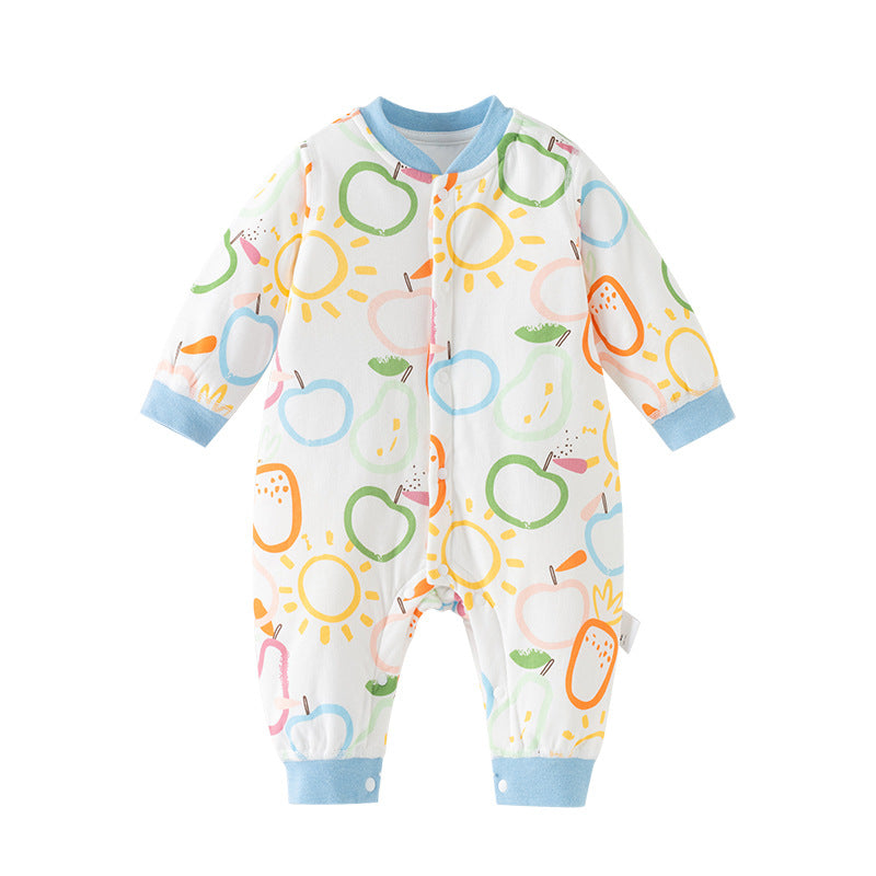 Women's & Men's Yuan 2 Pieces Born Jumpsuit Pure Cotton Thin Romper Cartoon Jumpsuit, Climbing Suit