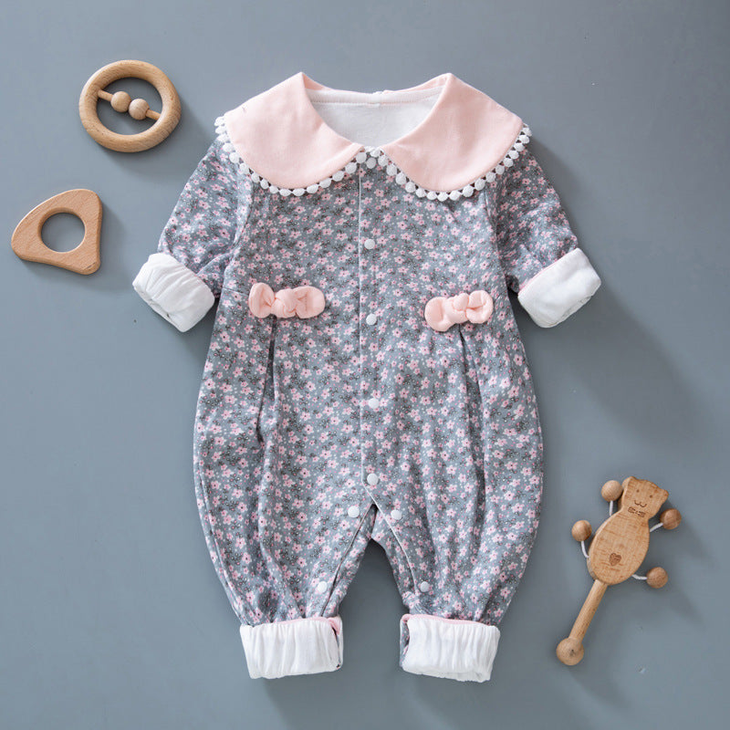 Clothes For Babies Spring Long-sleeved Cute Princess Jumpsuit, Climbing Suit