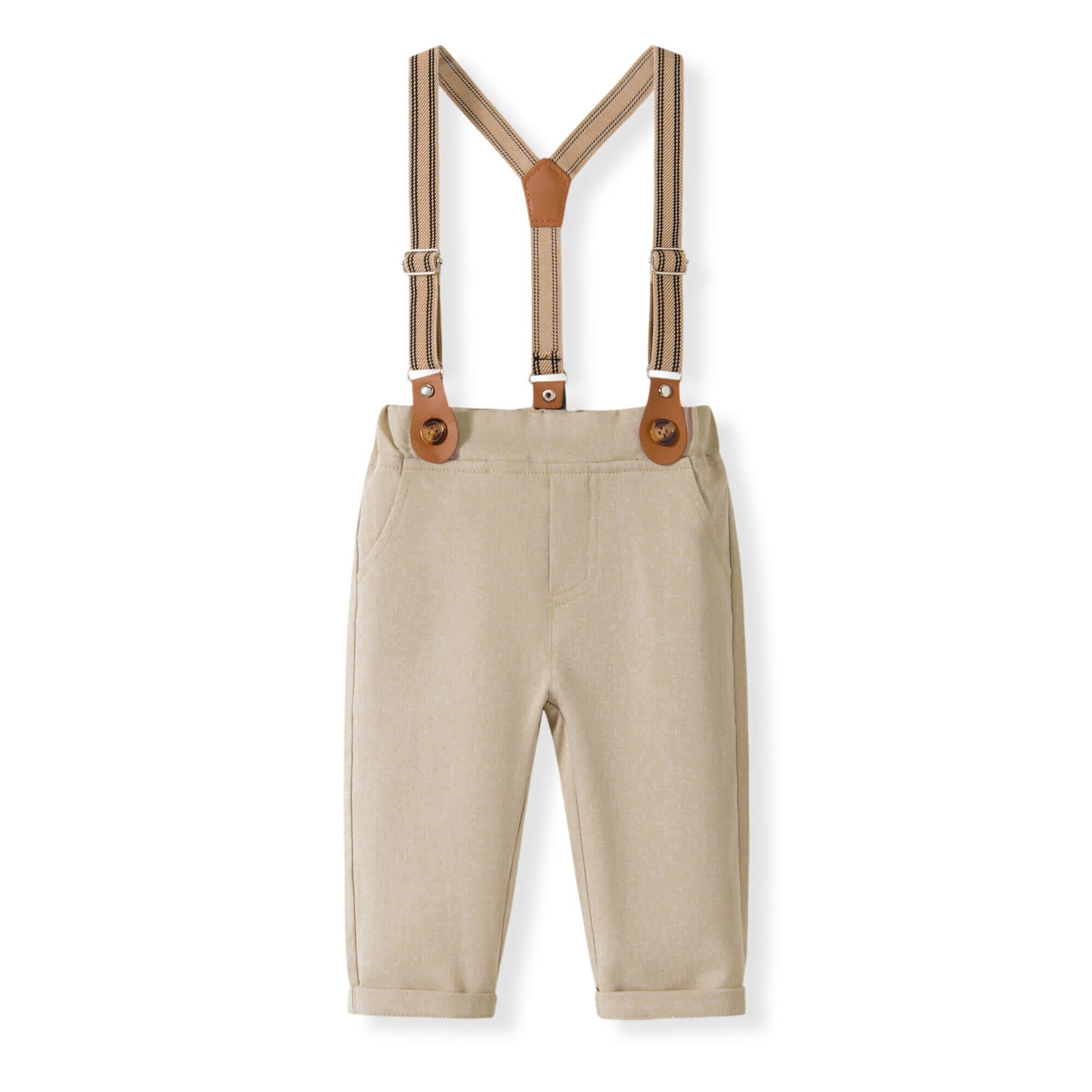 Dress British Style Boy's Jumpsuit Suspender Pants Mini Children's Suit