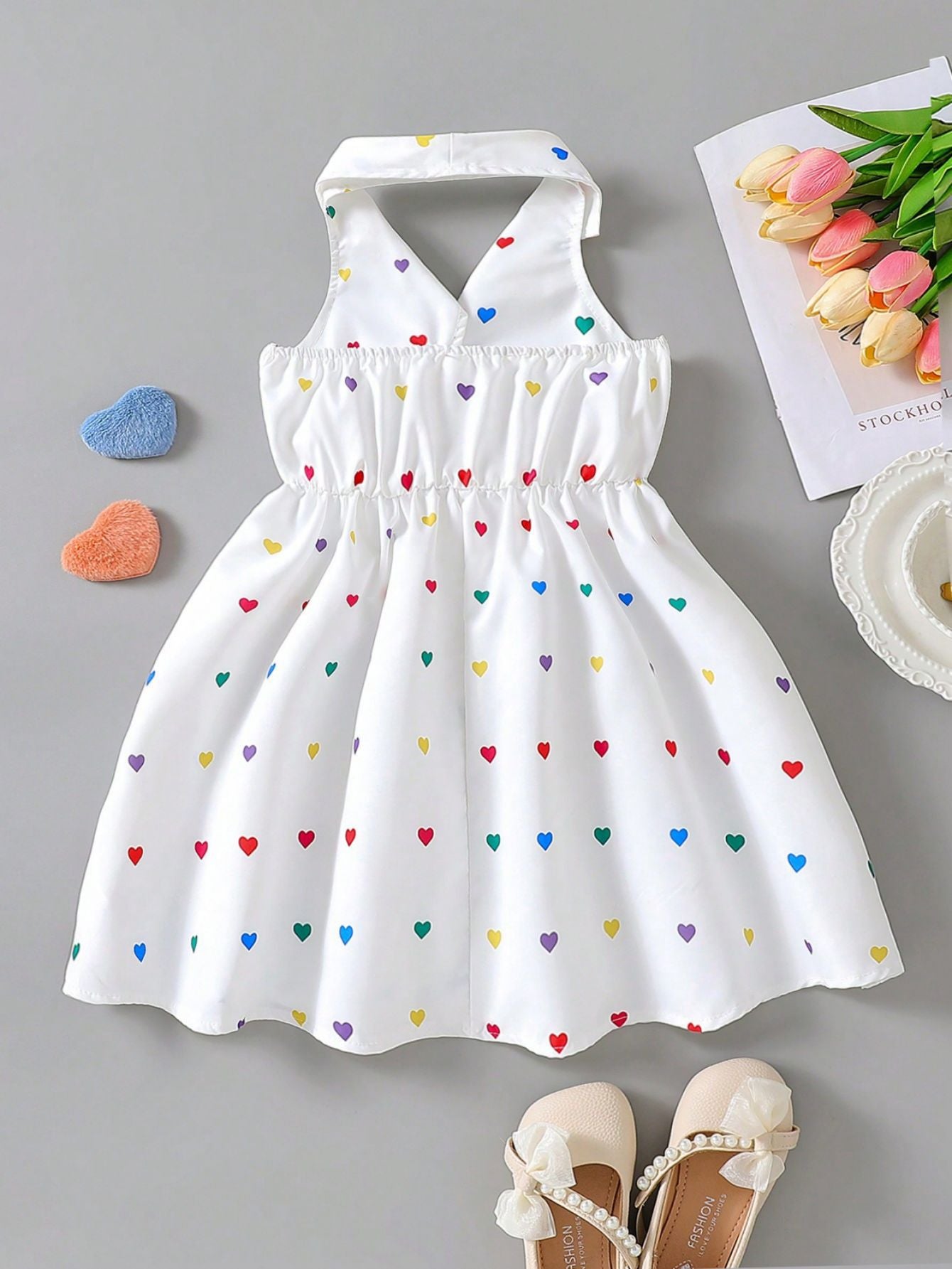Versatile Boys Woven Halter Backless Princess Children's Dress