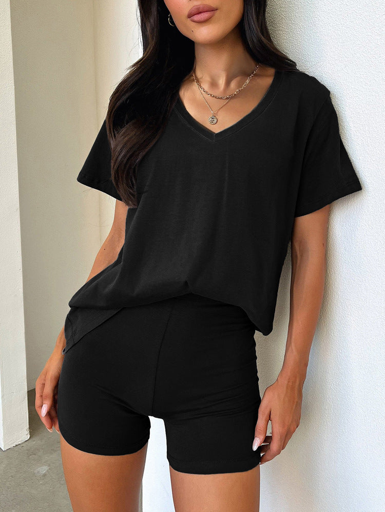 Beautiful Women's Sleeve Temperament Pure Color Fashion Casual Suit