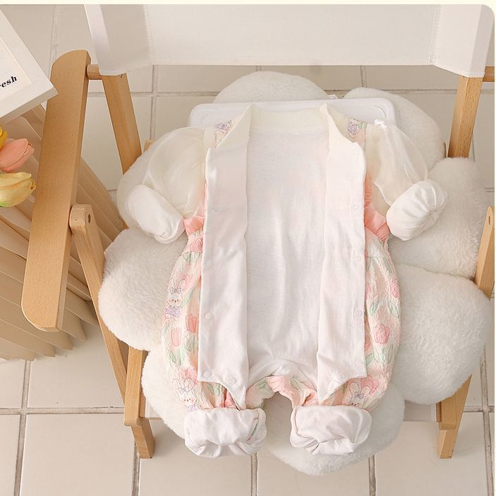 Jumpsuit Clothes Super Cute Princess Western Style Double Layer Going Jumpsuit, Climbing Suit