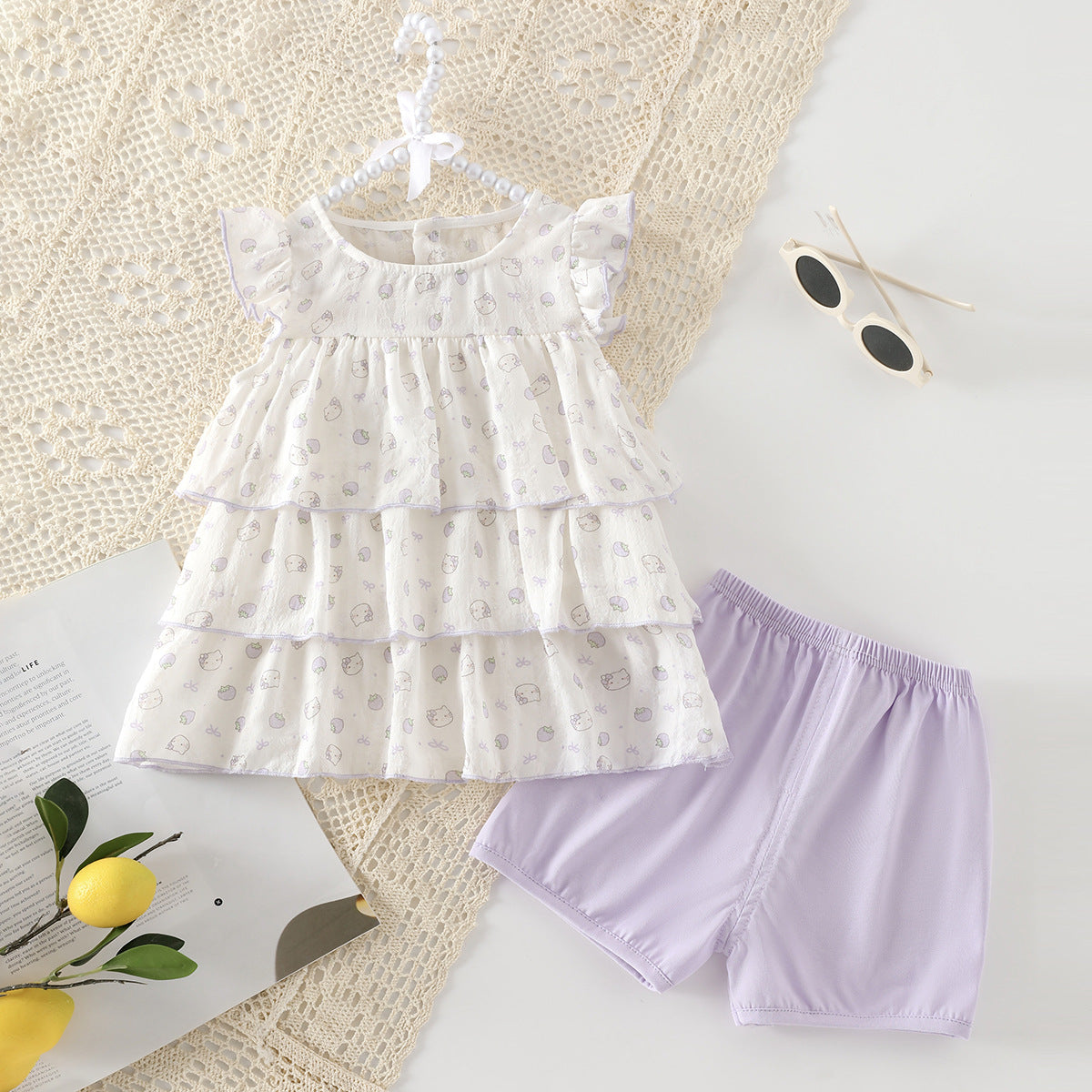 Summer Split Lightweight Two-piece Wear Western Style Children's Suit