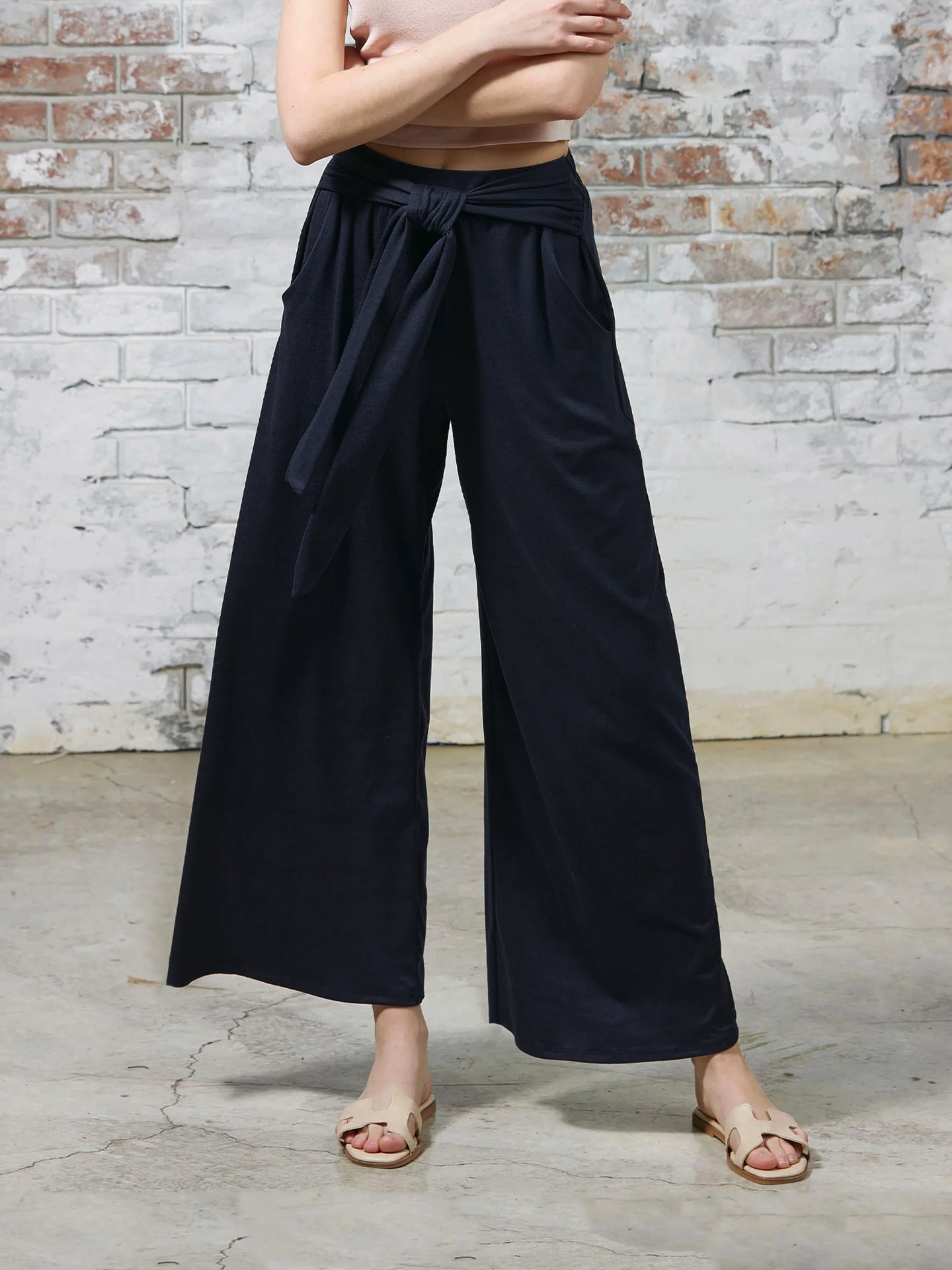 Women's Wear Solid Color Draping Soft Comfortable Casual Pants