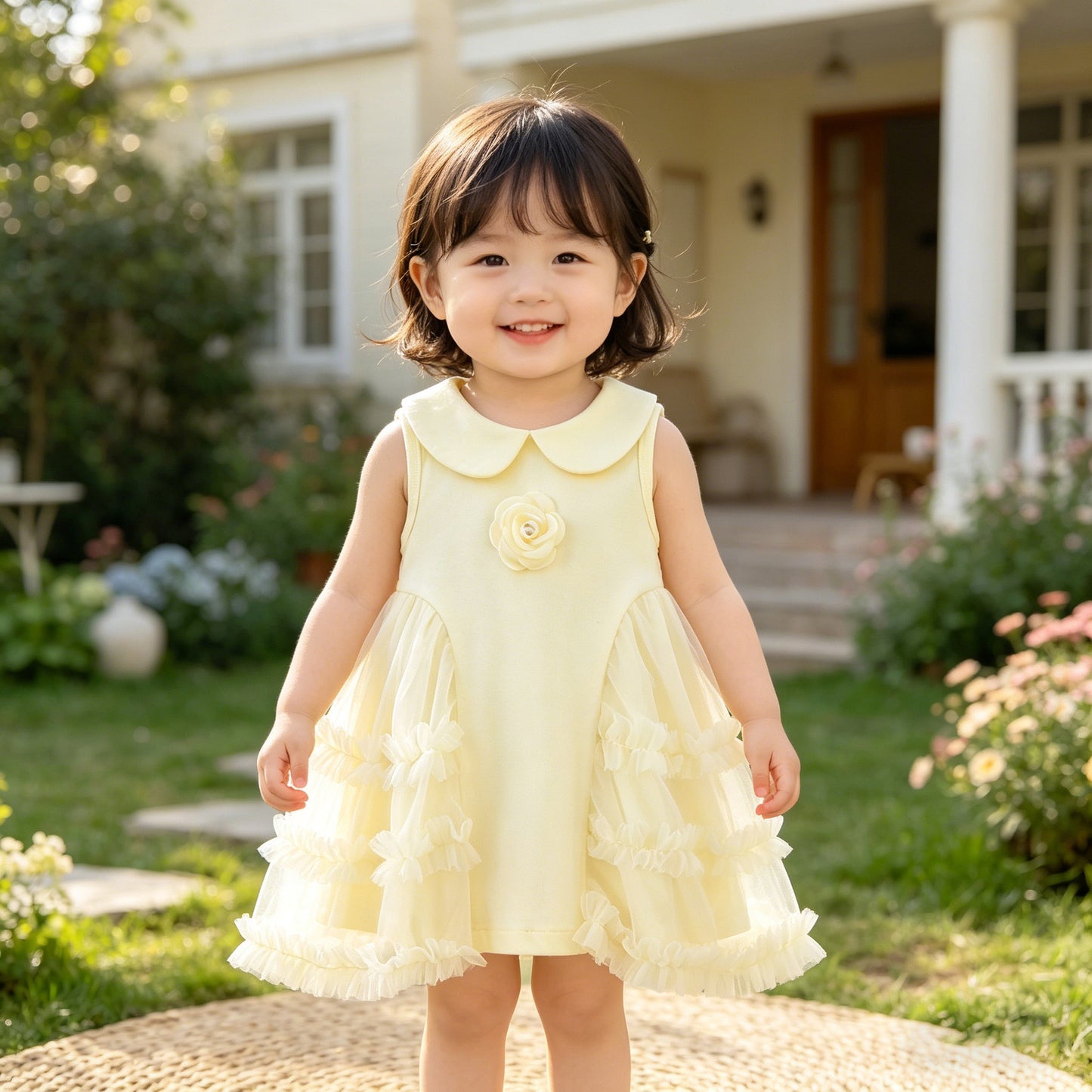 Children's Summer Clothing Western Style Small Sleeveless Children's Dress
