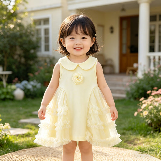 Children's Summer Clothing Western Style Small Sleeveless Children's Dress
