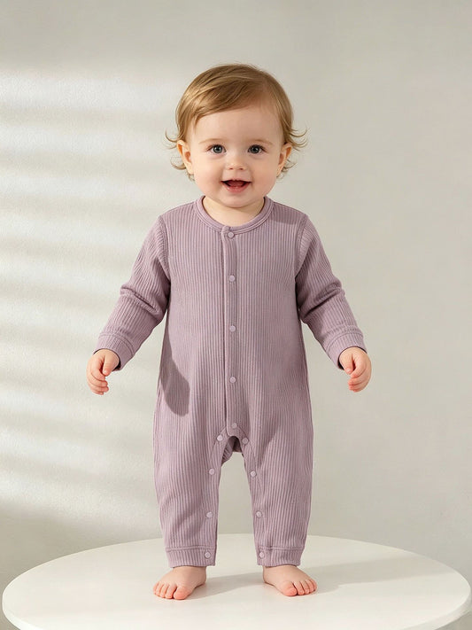 Sleeve Pair Of Buckles Jumpsuit Clothes For Babies Male Female Jumpsuit, Climbing Suit