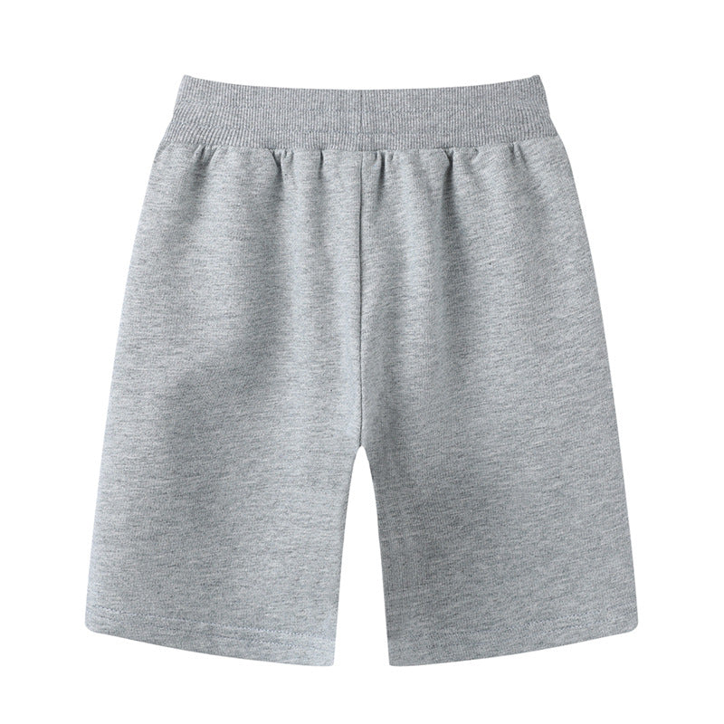Children's Summer Version Cotton Shorts Boy Size Leisure Sports Home Solid Children's Pants