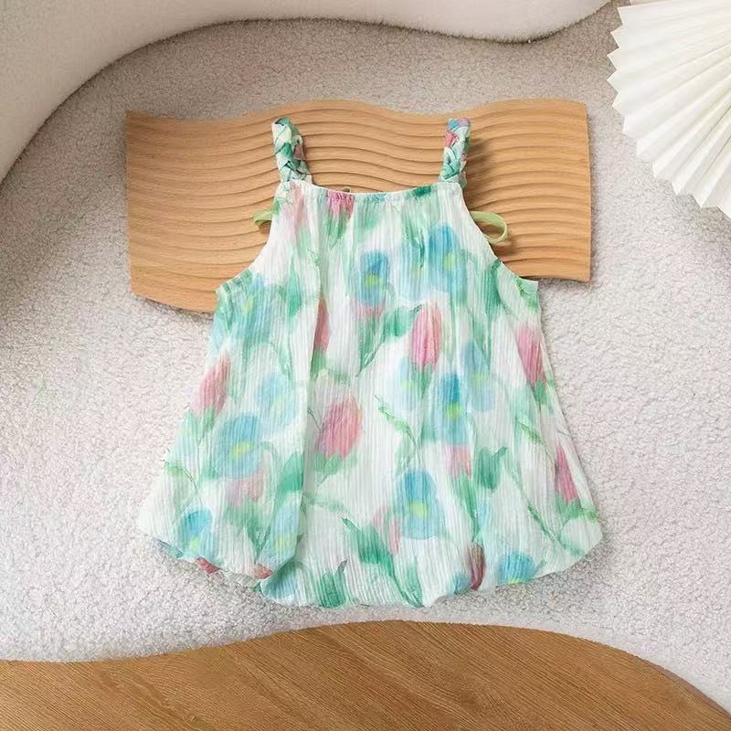 Wear Clothes One-piece Thin Romper Sling Princess Super Cute Western Jumpsuit, Climbing Suit