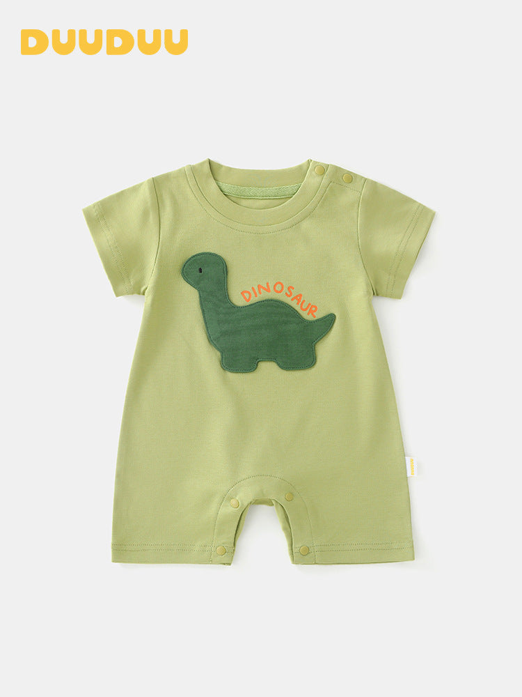 Dinosaur Jumpsuit Summer Male Female Clothes Short Sleeve Class Jumpsuit, Climbing Suit