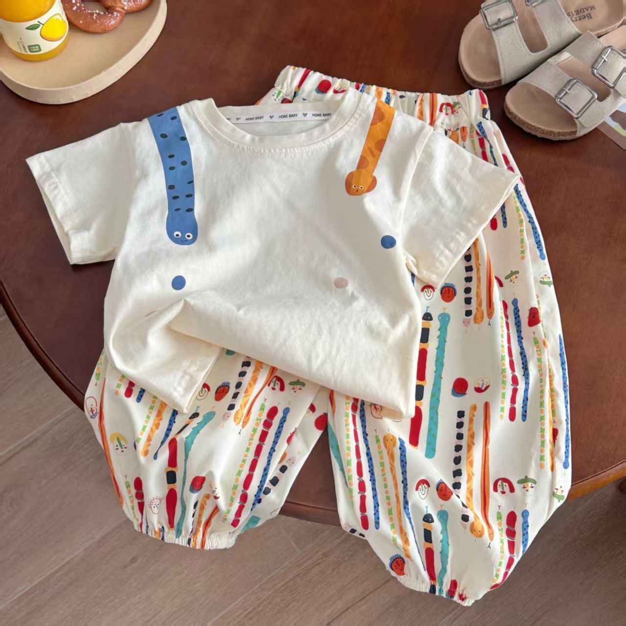 Children's Mosquito Pants Short Sleeve Two-piece Set Comfortable Breathable Children's Suit