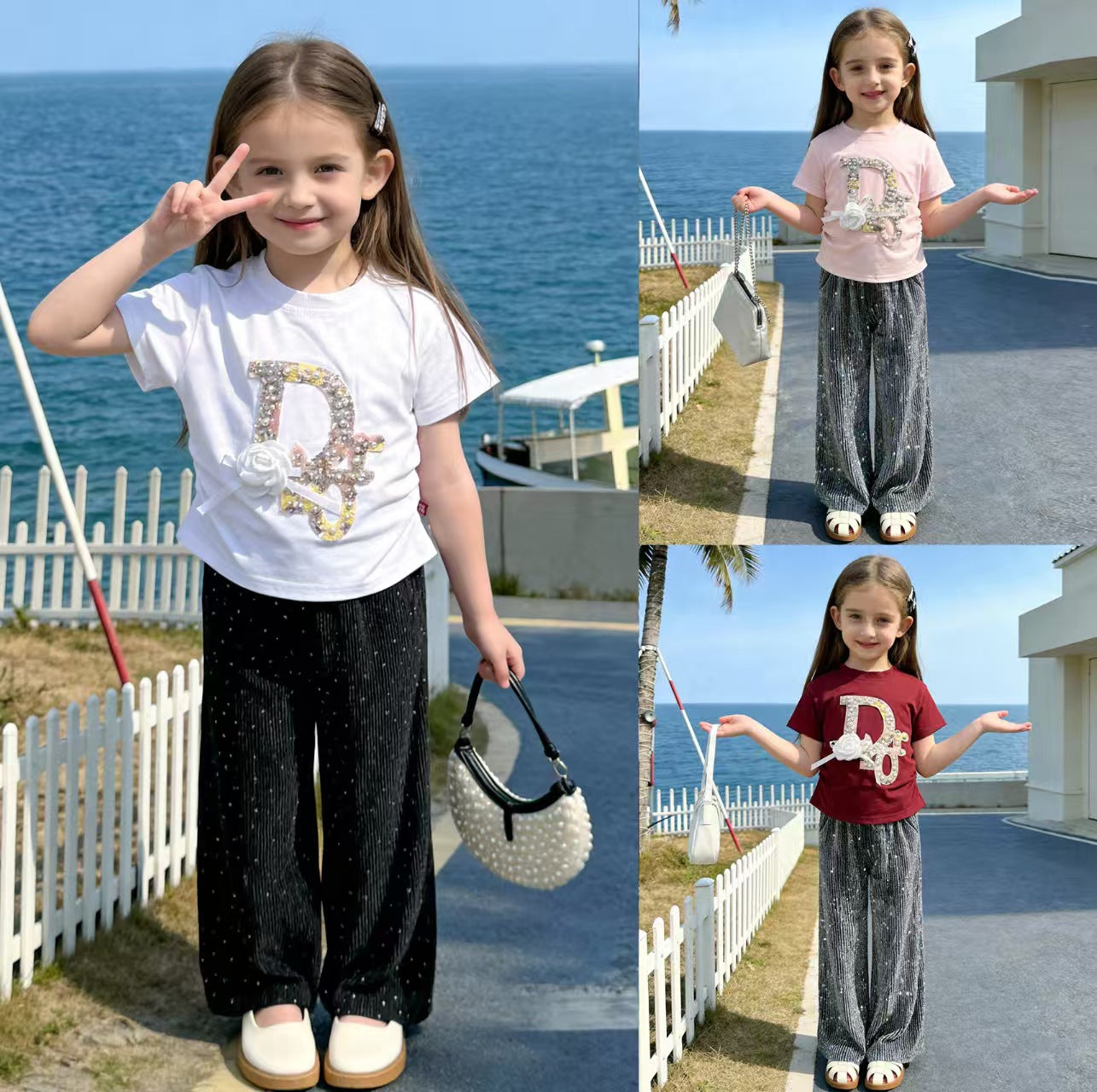 Children's Summer Fashion Short-sleeved Trousers Two-piece Tide Children's Suit