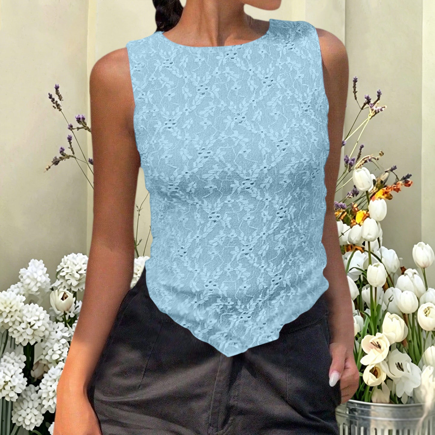 Explosion Independent Summer Elegant Fashion Lace Vests